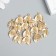 Decor for creativity metal "leaflets" gold 1.5x1.4 cm