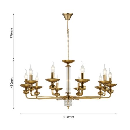 Exquisita suspension chandelier 910 mm, E14-2