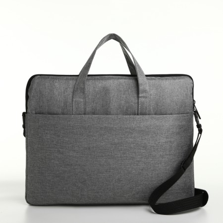 Lighting laptop bag, external pocket, gray color-1