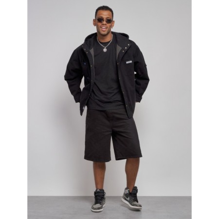 Jeaning jacket men's, size 48, black color-11