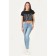 Top female English, size 50, black color