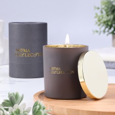 Aromatic candle in a glass 
