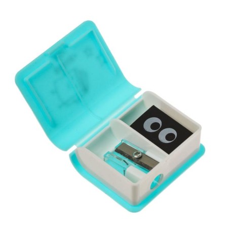 Charpet of one hole Funsharp "Book", with an eraser, in a container, mix-3