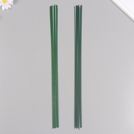 Wire for creativity "Blumentag" 1.2 mm, 12 pcs, 40 cm, in a plastic braid green-2