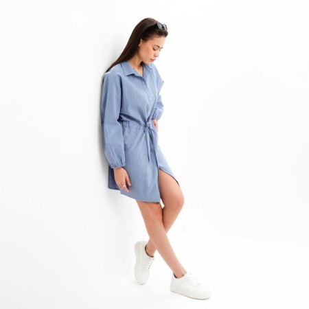 Women's summer dress with kulisk mist size 44-46, blue color-5