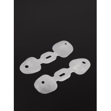 Correctors - separators for the toes, 2 fingers, silicone, steam, white color