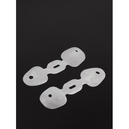 Correctors - separators for the toes, 2 fingers, silicone, steam, white color