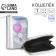 Wallet with a holographic effect, silver color