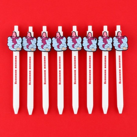 Pen Prove Ballic Blue Pasa Plastic with Rubber Dop. Ethletes "Fulfill desires"-2