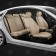 Auto-Chekhls for Ravon R2 since 2016-2020, hatchback, perforation, eco-leather, beige color