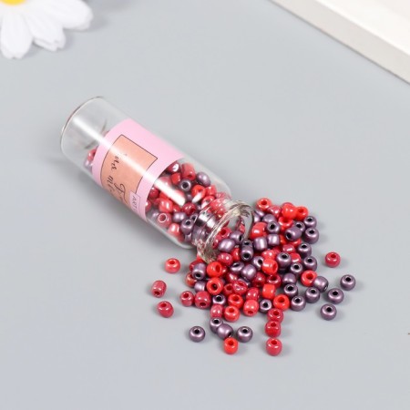 Bead 6/0 in the bottle "Ripe berries" 20 g ceramic shine 6x2x2 cm-1