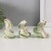Souvenir Ceramics "Light green cobra" with gold set of 3 pcs 3.5x5.7x6.5 cm