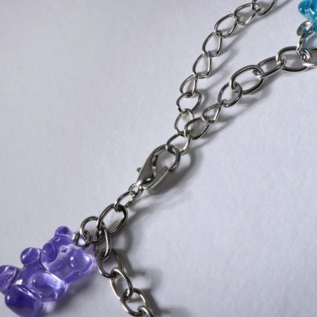 Bracelet "marmalade bears", colored in silver, 17 cm-1