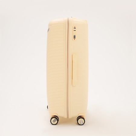 Big suitcase 28 ", lightning department, code castle, 4 wheels, beige color-2