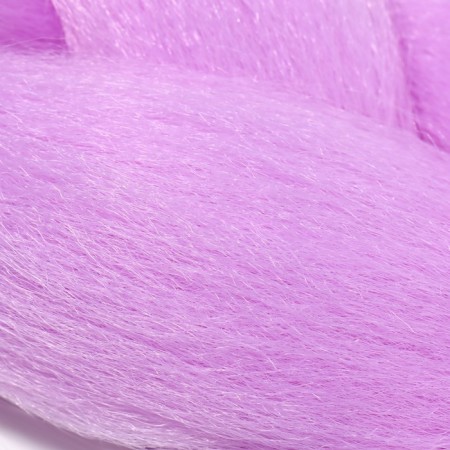 Zumba Kanecalon is monophonic, corrugated, 60 cm, 100 g, lilac color (#ay36)-5