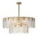 Lamp on the Indigo rod, 12022/b/9r Brass. 9x60W, E14, 800x800x395/1395 mm, lace effect