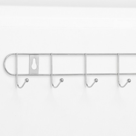 The hanger wall -mounted on 8 hooks of the share "Summer", 46 × 3 × 5 cm, silver color-2