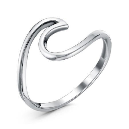 Ring "Wave", echoing with oxidation, 17.5 size