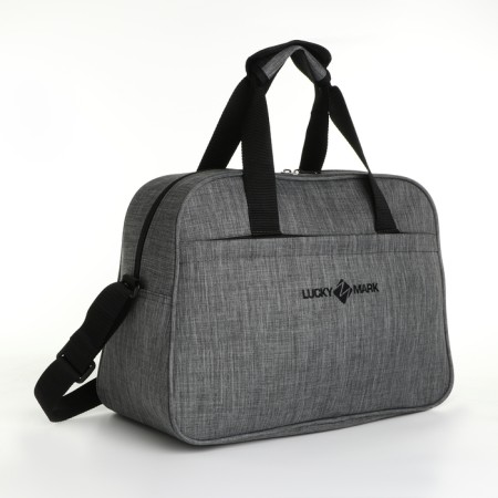 Road bag with lightning, external pocket, long belt, gray color