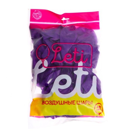Latex ball 12 ", crystal, set of 50 pcs., Purple color-1
