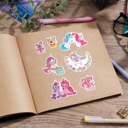 Paper stickers "Unicorn", 11 × 16 cm-2