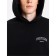 Male sweatshirt is laid down, the color is black, size 56