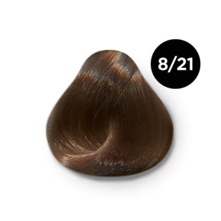 Cream-coloring hair permanent OLLIN Professional Color, tone 8/21 light-brown purple-pipe, 100 ml-1