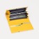 Women's wallet on magnets, yellow color