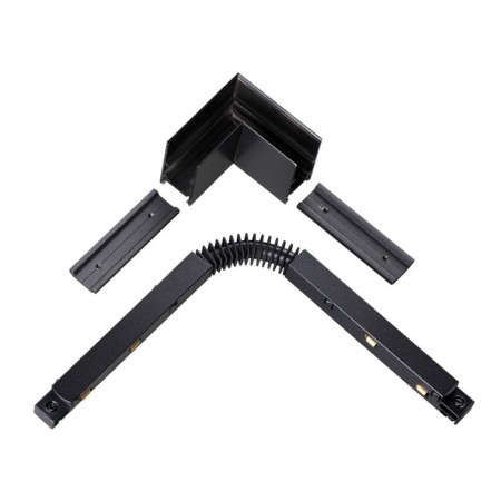 Connector L-shaped flum, black color-3