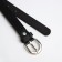 Building belt, width 2.1 cm, screw, metal buckle, black color