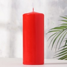 Candle - cylinder, 7x17 cm, 50 hours, 515 g, red