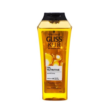 Gliss Kur Oil Nutritive hair shampoo, for long split hair, 250 ml