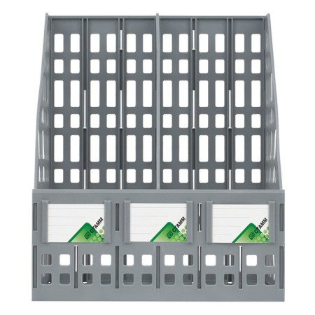 Papers "Istanm", sifte, vertical, 2 compartments, gray-3