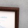Photo frame plastic L-2 21x30 cm walnut (plastic screen)