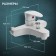 Bath mixer Zein Z3674, single-leaf, without shower set, ABS plastic, white
