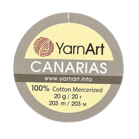 The yarn "Canarias" is 100% Merceris. cotton 203m/20g (5307 canary)-3