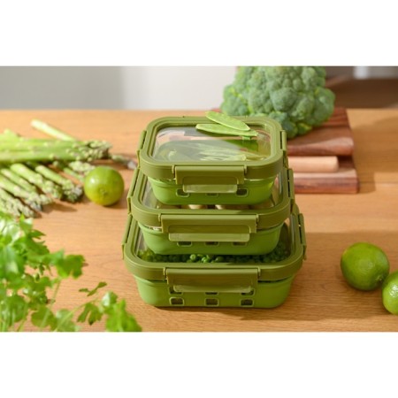 Container for baking, storage and carrying of products in the Smart Solutions cover, green color, 640 ml-19