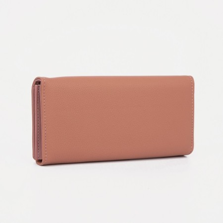Women's wallet on magnet, pink color-1