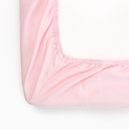 Knitted sheet on the elastic band 140x200x20cm Pink cake, 120g/m HL100%-2