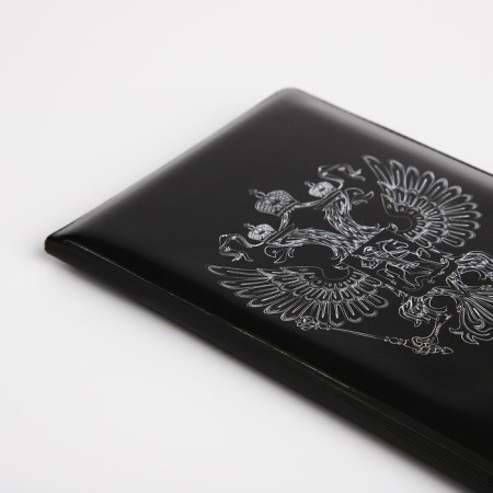 Cover for passport, black color-3