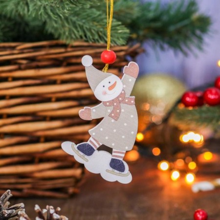 New Year's Suspension "We play merrily", gold thread, mix-2