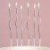 Candles for the cake "For your holiday", silver, 10 pcs.