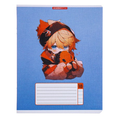 Notebook 18 sheets in the ANime Chibi line, paper cover, texture, mix-6