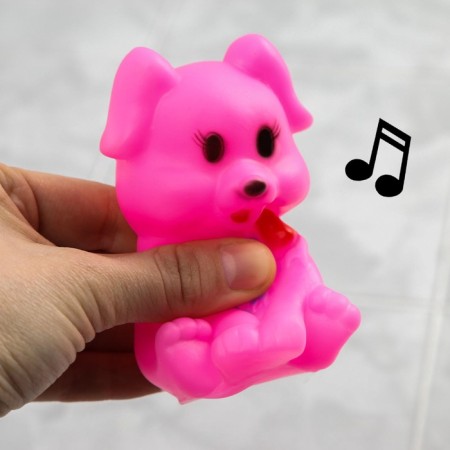 Rubber toy for the bath "Dog", 1 pc, with a squeak, crumb me-4