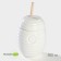 Porcelain capacity for honey with a spoon Bellatenero, 300 ml, white color