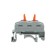 Terminal of QMS 222-421D Proeler 1-pole, with a mount on a DIN-rack (0.08-4 mm²), gray (5 pcs./Union)