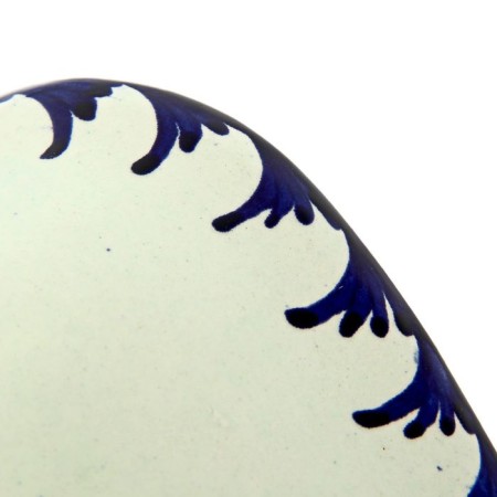 Salennik Rishtan ceramics "Flowers", 19 cm, blue-3