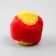 Ball fur for cats, yellow/red