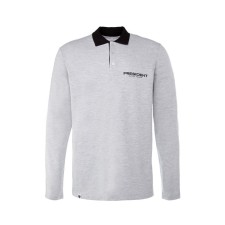Polo with long sleeve President, size m, color gray