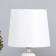 Daniel desktop lamp 1x40W E14 white 14.5x14.5x24cm